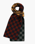 HOWLIN - SCARF - COSMIC CHECKERBOARD - NAVY