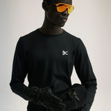 LIGHTWEIGHT LONG SLEEVE TEE - BLACK