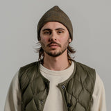 WOOL WATCH CAP - CHARCOAL/GOLDMINE MIX