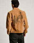 ONE OF THESE DAYS - ALONG THE FENCE TRUCKER JACKET - TOBACCO SUEDE