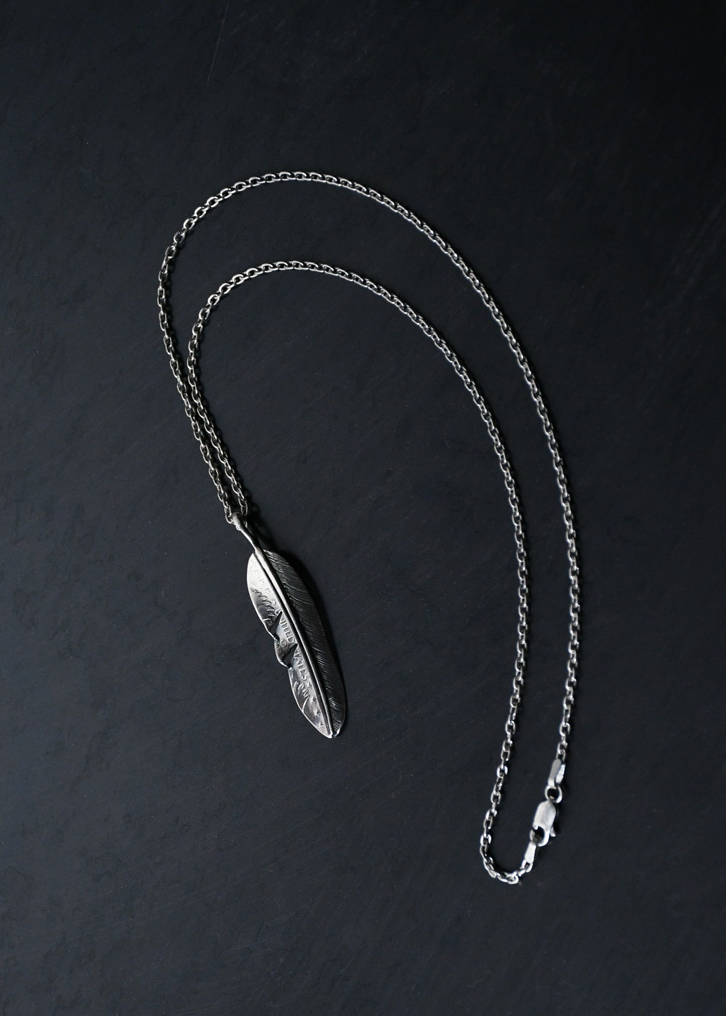 NORTH WORKS - NECKLACE - HALF FEATHER - N-639