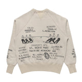 DUFFLE CREWNECK - TINTED OATMEAL GREY