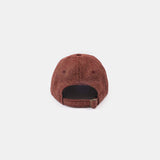 WOOL BASEBALL HAT - BRICK HERRINGBONE