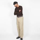 LONG SLEEVE TEE - BROWN