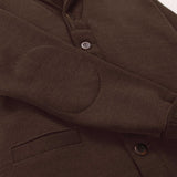 SHAWL SWEATER - BROWN