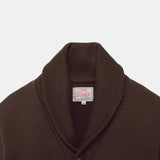 SHAWL SWEATER - BROWN