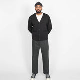 SLOUCHY CARDIGAN - DARK CHARCOAL