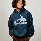 HOODIE - DRIFTING BACK - WASHED BLACK