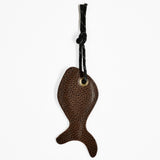 LEATHER FISH CHARM