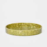 MARBLE CIRCLE DESK TRAY - MUSTARD