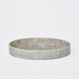MARBLE CIRCLE DESK TRAY - GREY