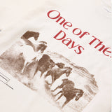 TEE - GLAD YOU'RE HERE WITH ME - BONE WHITE