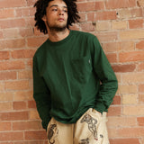 LOGO LONG SLEEVE - DARK GREEN