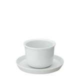 LT CUP AND SAUCER - WHITE
