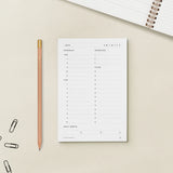 DAILY TASK PAD - WHITE
