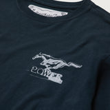 TEE - MUSTANG CROSS - WASHED BLACK