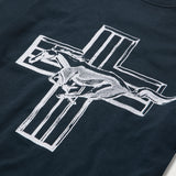 TEE - MUSTANG CROSS - WASHED BLACK