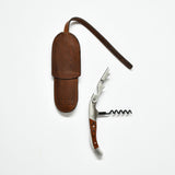 CORKSCREW SLEEVE W/WINE KEY - BALDWIN OAK