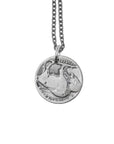 NORTH WORKS - NECKLACE - FLOWER ON COIN - N-642C