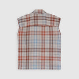 NO MORE SLEEVES SHIRT - JAPANESE TWILL CHECK - SAND