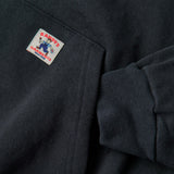 HEAVYWEIGHT LOGO CROSS NECK HOODIE - DARK NAVY