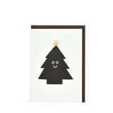 HOLIDAY BLACK TREE GREETING CARD