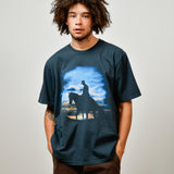 TEE - HARVEST MOON - WASHED BLACK