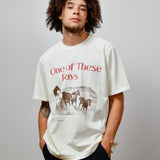 TEE - GLAD YOU'RE HERE WITH ME - BONE WHITE