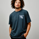 TEE - MUSTANG CROSS - WASHED BLACK