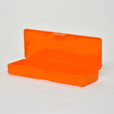 STORAGE CONTAINER PEN CASE - ORANGE