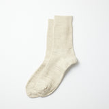 ORGANIC COTTON DAILY RIBBED CREW 3 PACK - ECRU/ECRU GREY/GREY