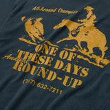 TEE - ROUND UP - WASHED BLACK