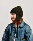 RACAL - EARFLAP BEANIE - CHARCOAL