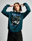 BIRD COLLECTIVE - SWEATSHIRT - LOONS OF NORTH AMERICA - DARK TEAL