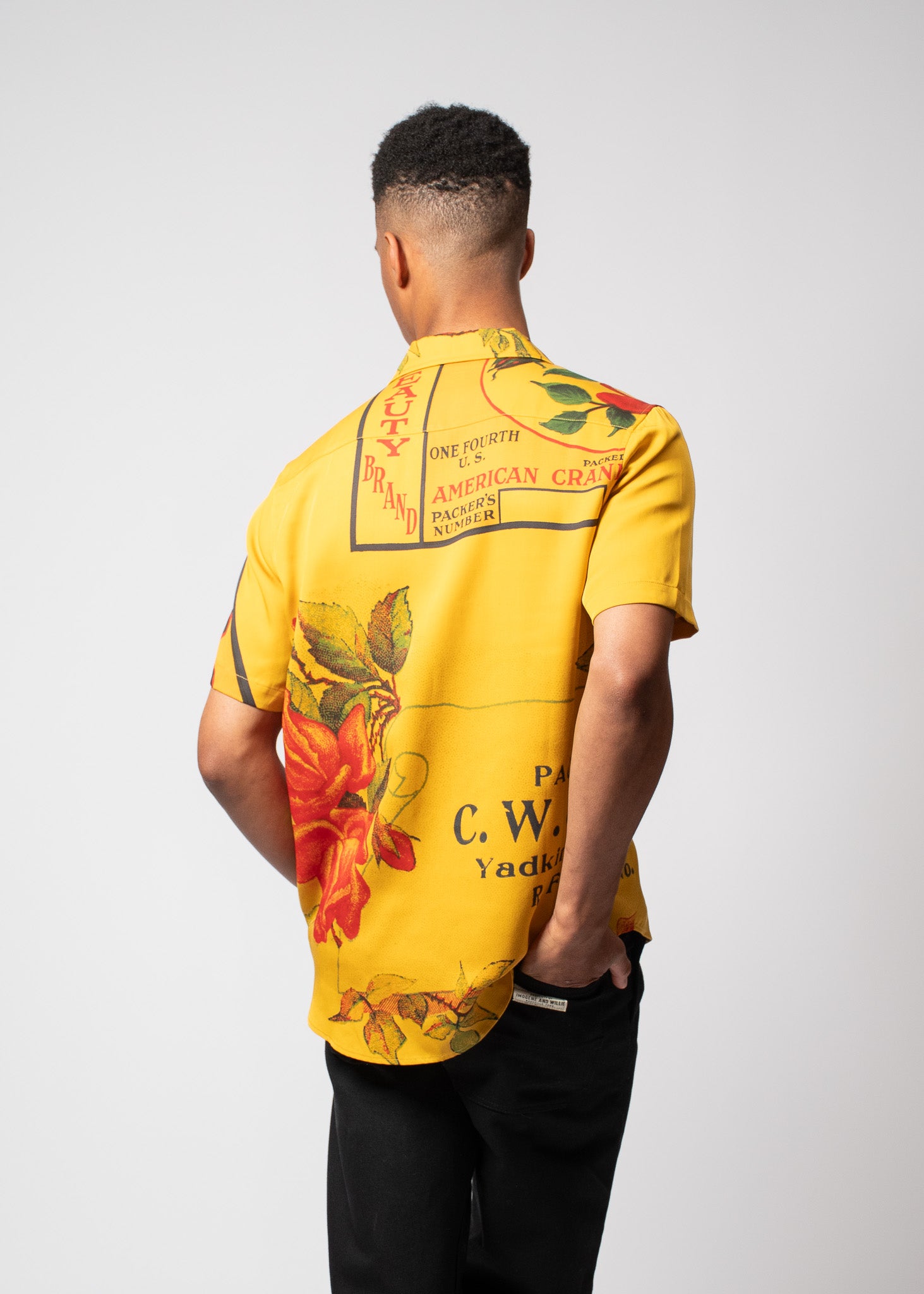 ONE OF THESE DAYS - AMERICAN BEAUTY CAMP SHIRT - MUSTARD
