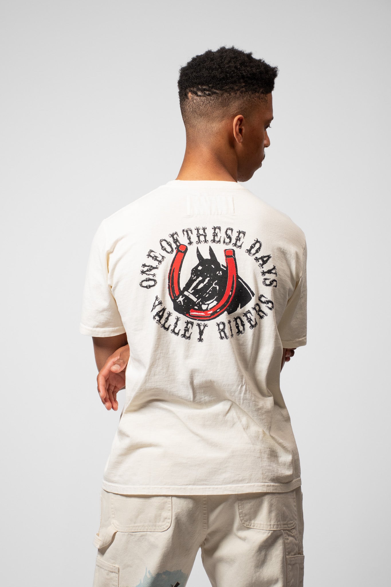 ONE OF THESE DAYS - VALLEY RIDERS TEE - WHITE