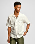 RICHTER GOODS - SABERTOOTH OPEN COLLAR - FRENCH LINEN