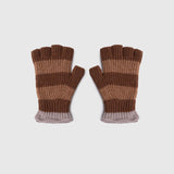 MITTENS - STRIPED NO FINGERS - WOOD