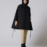 MILITARY DOWN CAPE - BLACK X BLACK - CPML-1
