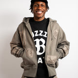 ZIP HOODIE - CABINET - DARK IRON