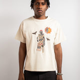 TEE - COLLAGE STATUE - WARM GREY