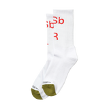 ASB SOCKS - WHITE/GREEN TOE