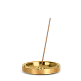 AGAVE BASIN INCENSE HOLDER - SATIN BRASS