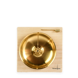 AGAVE BASIN INCENSE HOLDER - SATIN BRASS