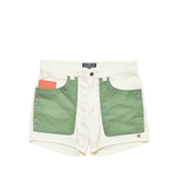 FIELD SHORTS - 5 INCH - OFF WHITE/WILLOW GREEN