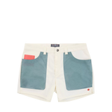 FIELD SHORTS - 5 INCH - OFF WHITE/STORMY BLUE