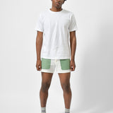 FIELD SHORTS - 5 INCH - OFF WHITE/WILLOW GREEN