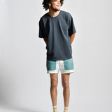 FIELD SHORTS - 5 INCH - OFF WHITE/STORMY BLUE