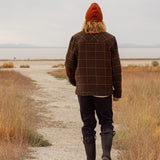 WOOL JACKET - HUNTER BROWN
