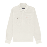 RANGER VELVET HALF ZIP - WHITE